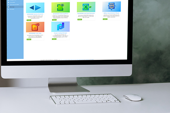 Übersicht der datacrossmedia Web-Apps